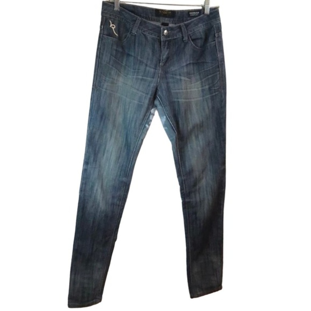 Vintage Rocawear, Hannah, skinny denim‎ jeans with embellished pockets, size 9